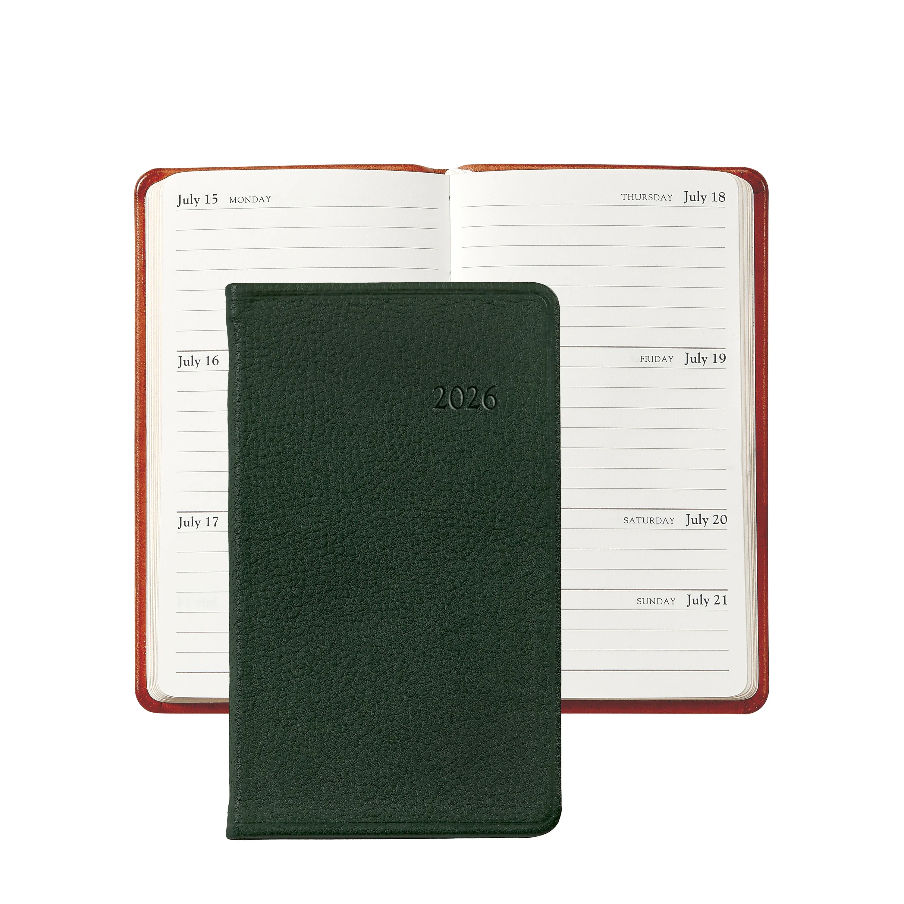 Graphic Image 2026 5" Pocket Datebook Traditional Leather - Image 5