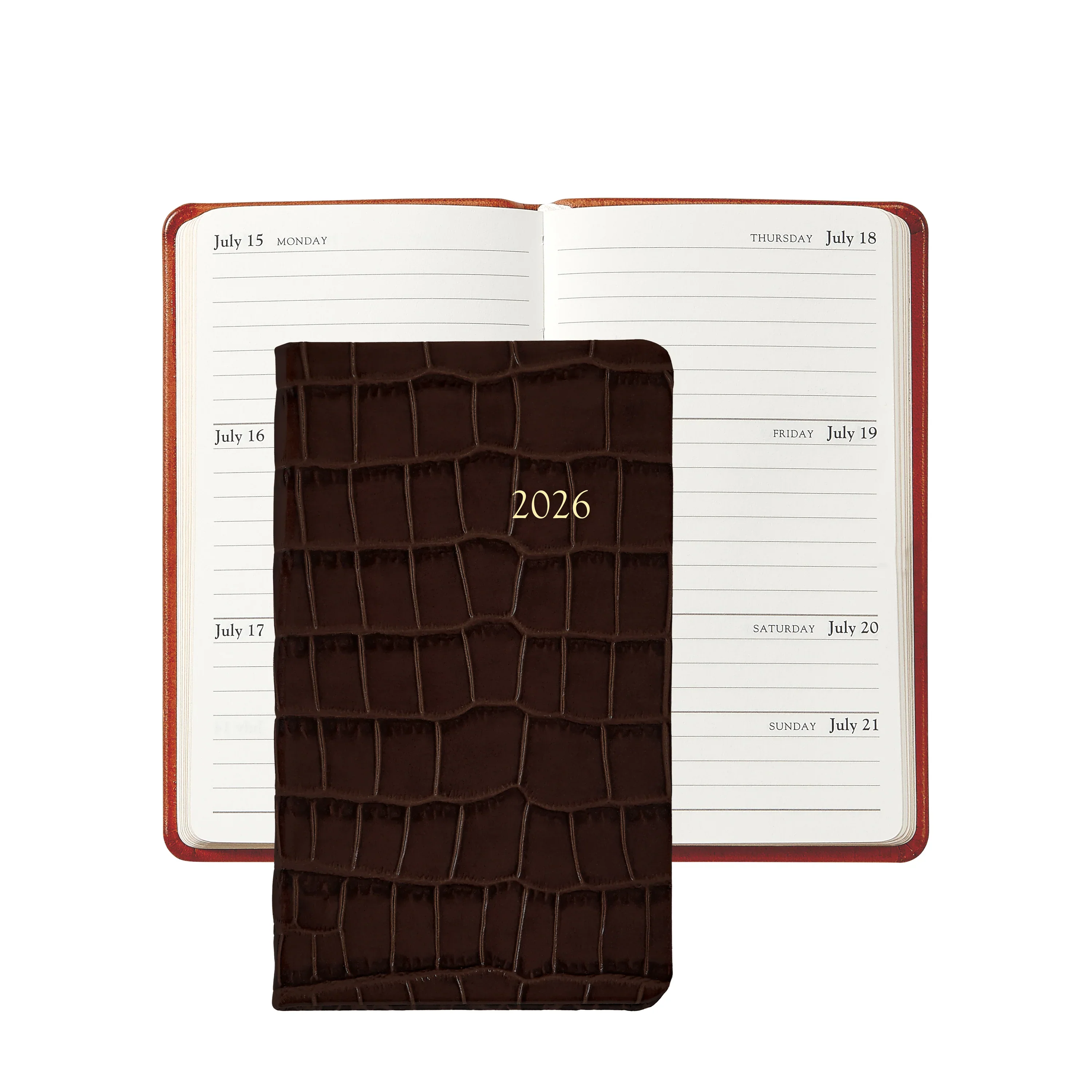Graphic Image 2026 5" Pocket Datebook Croc Leather - Image 2