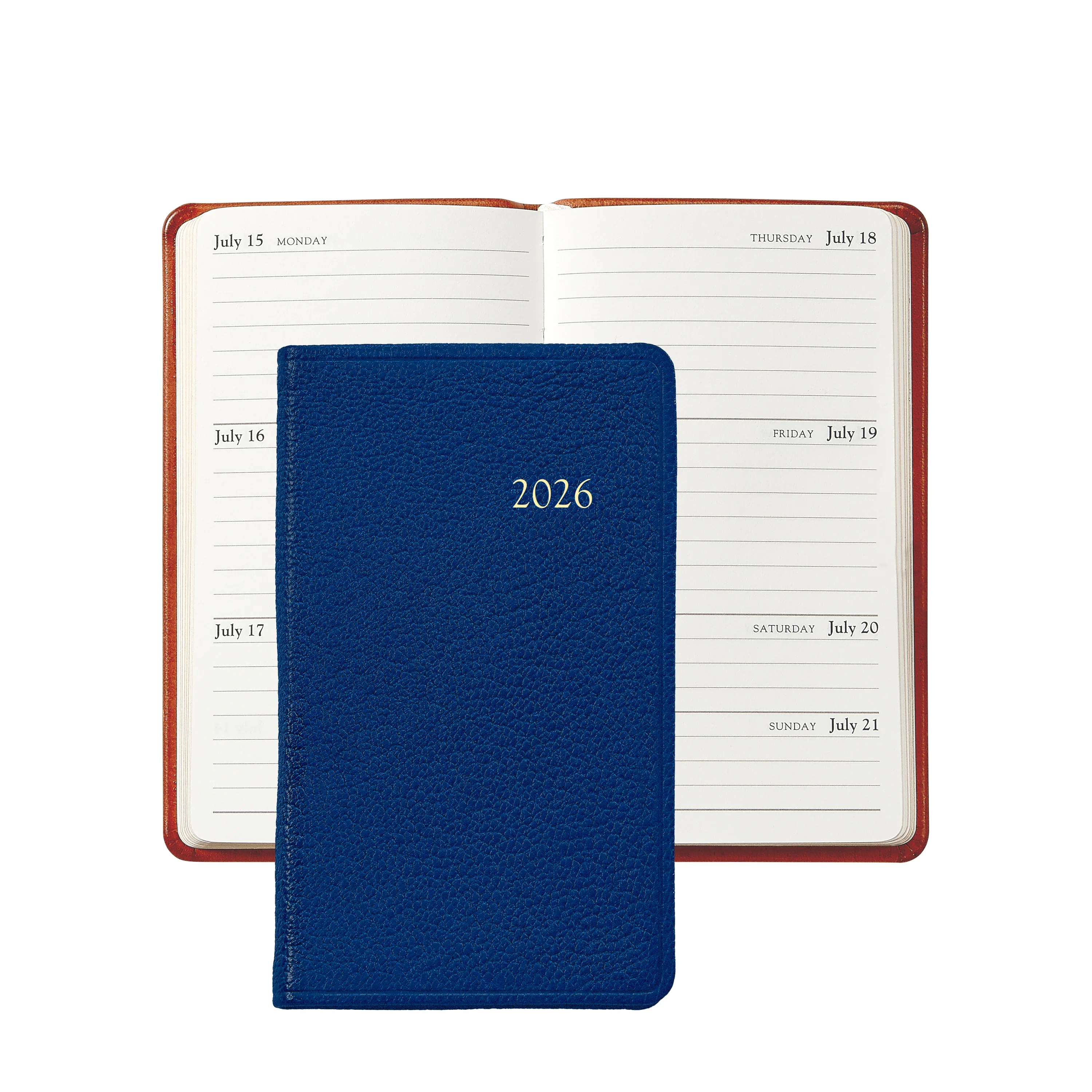 Graphic Image 2026 5" Pocket Datebook Goatskin Leather - Image 7