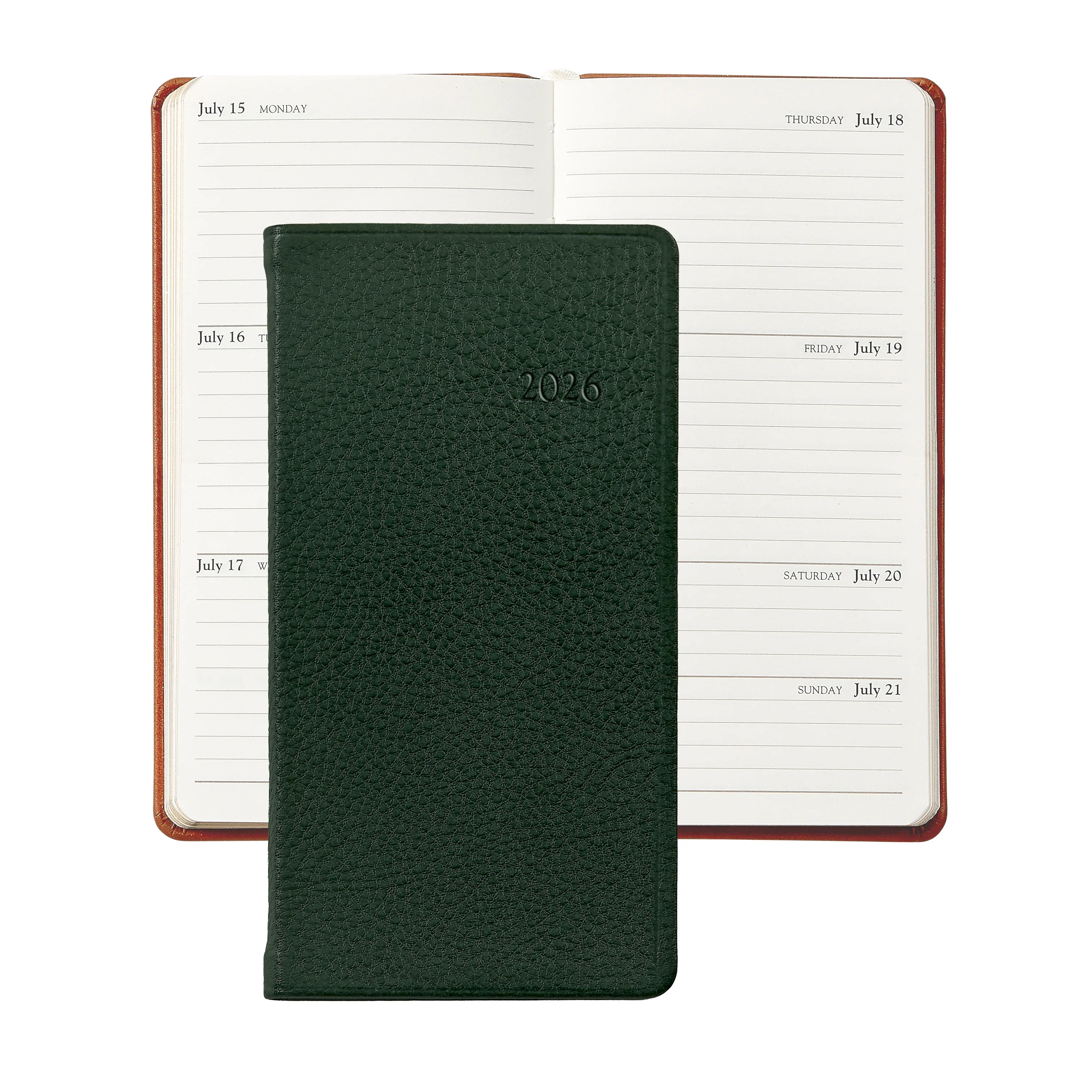 Graphic Image 2026 6" Pocket Datebook Traditional Leather - Image 5