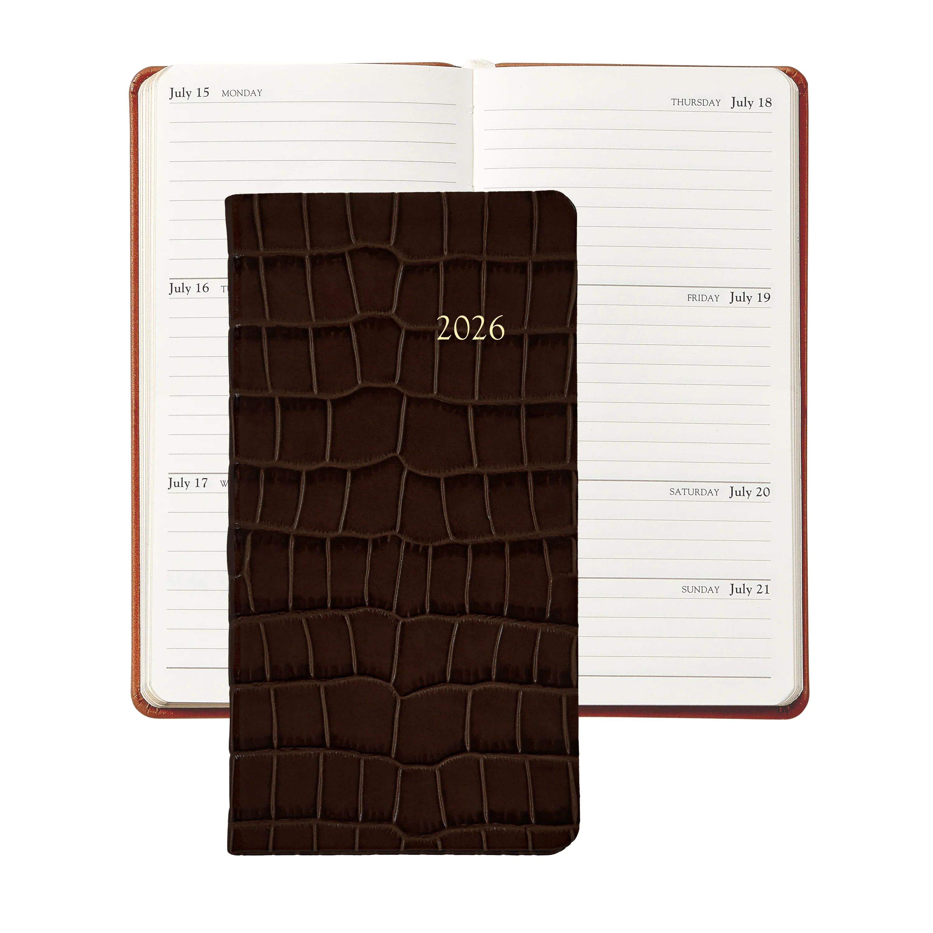 Graphic Image 2026 6" Pocket Datebook Croc Leather - Image 2