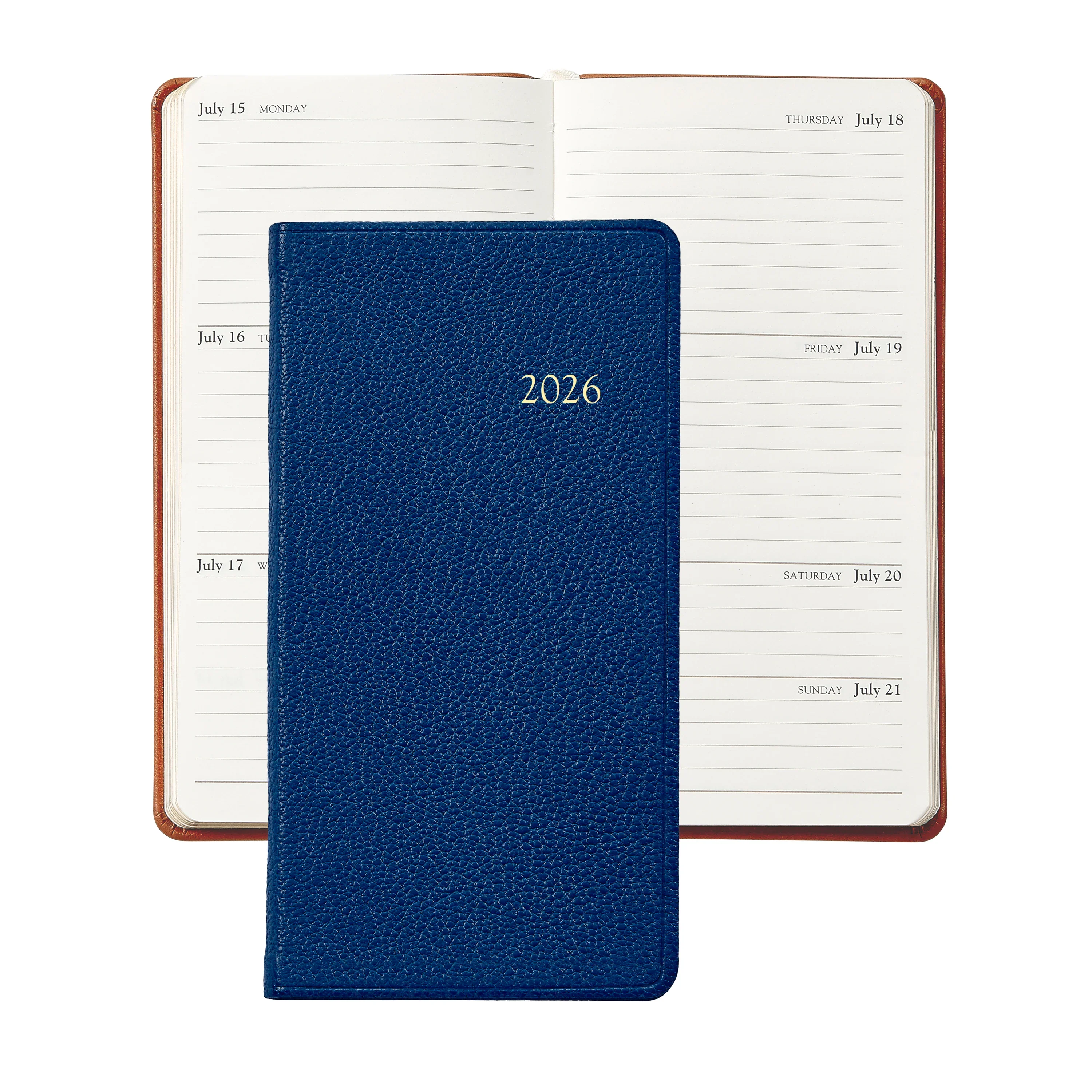 Graphic Image 2026 6" Pocket Datebook Goatskin Leather - Image 7