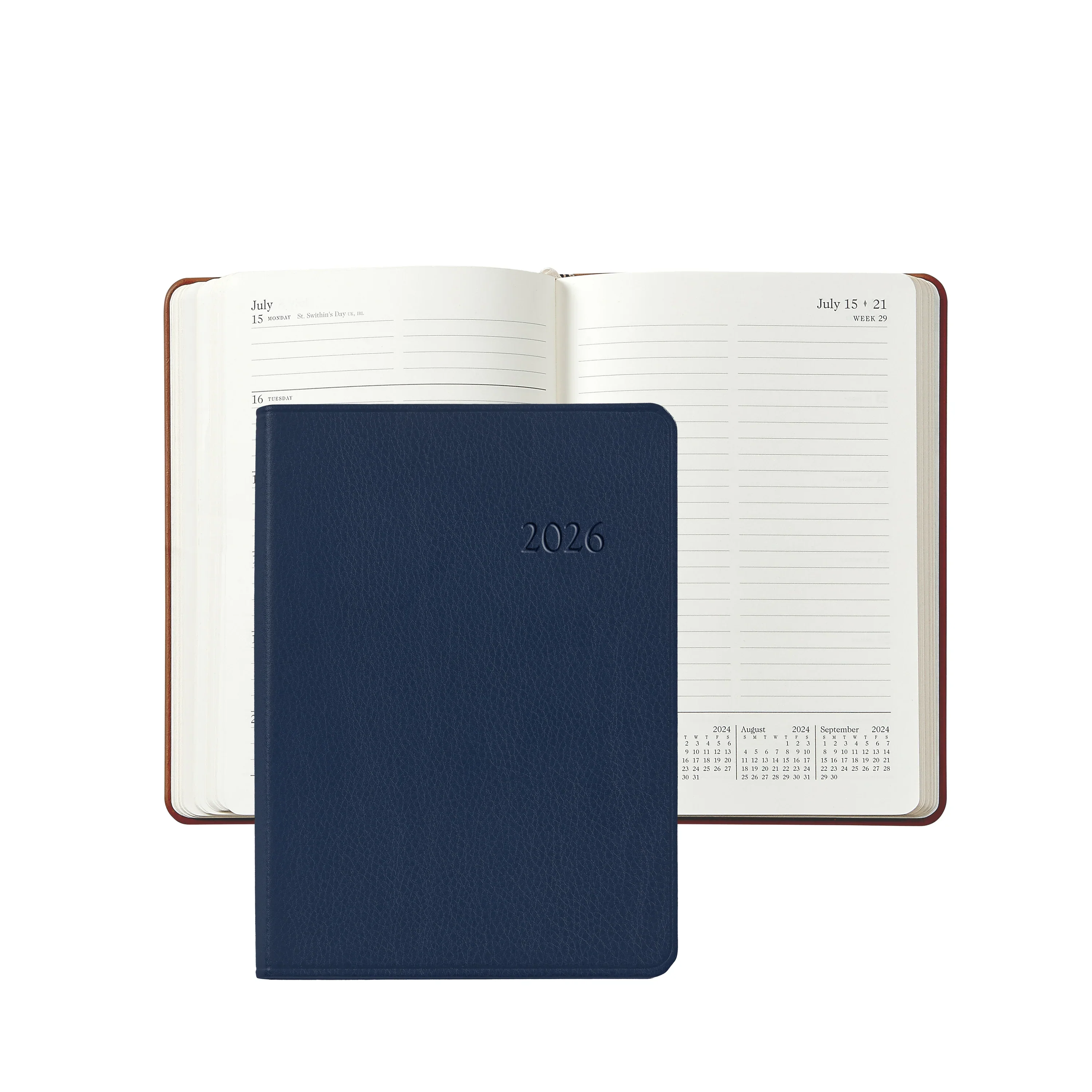 Graphic Image 2026 Weekly Notebook Traditional Leather - Image 2