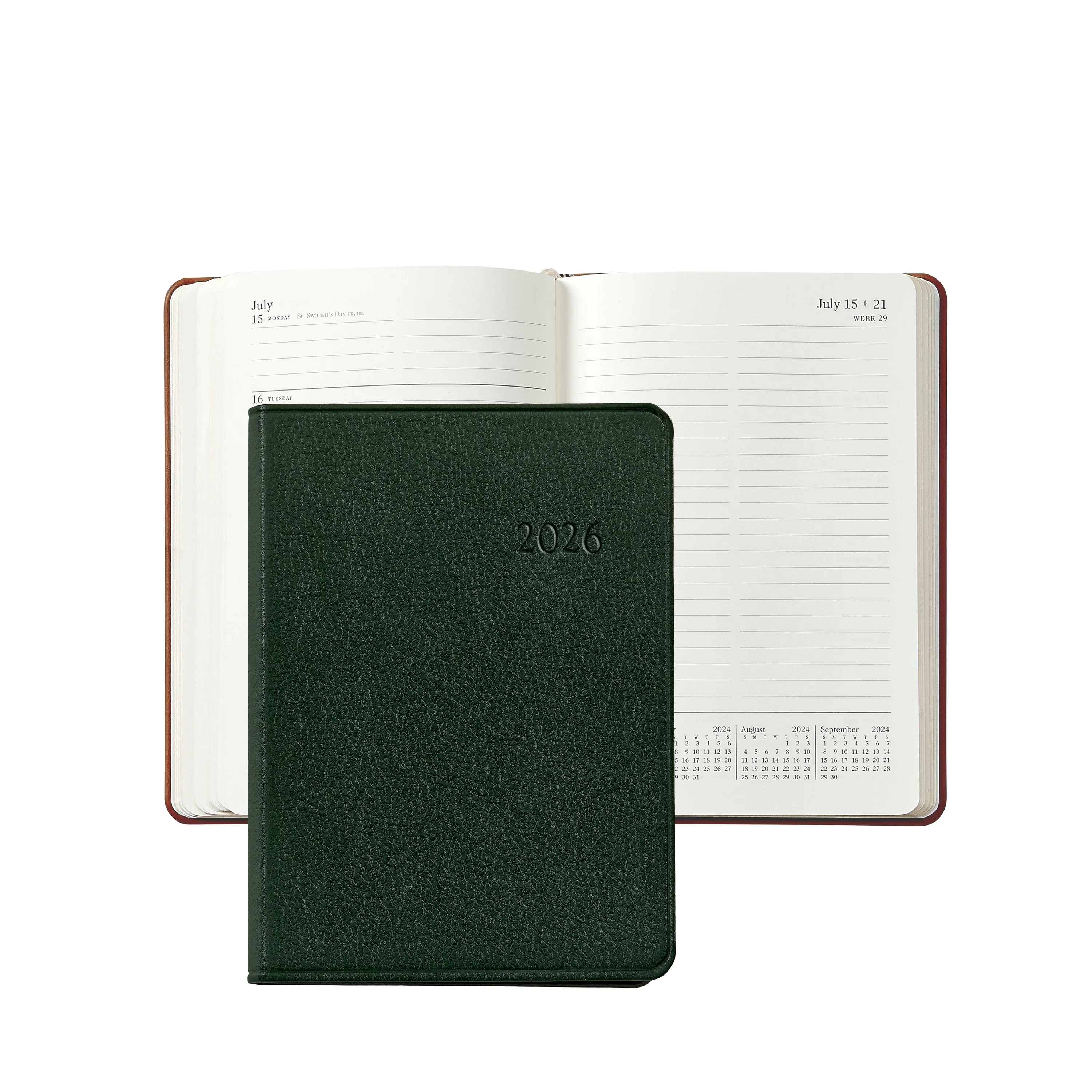 Graphic Image 2026 Weekly Notebook Traditional Leather - Image 5