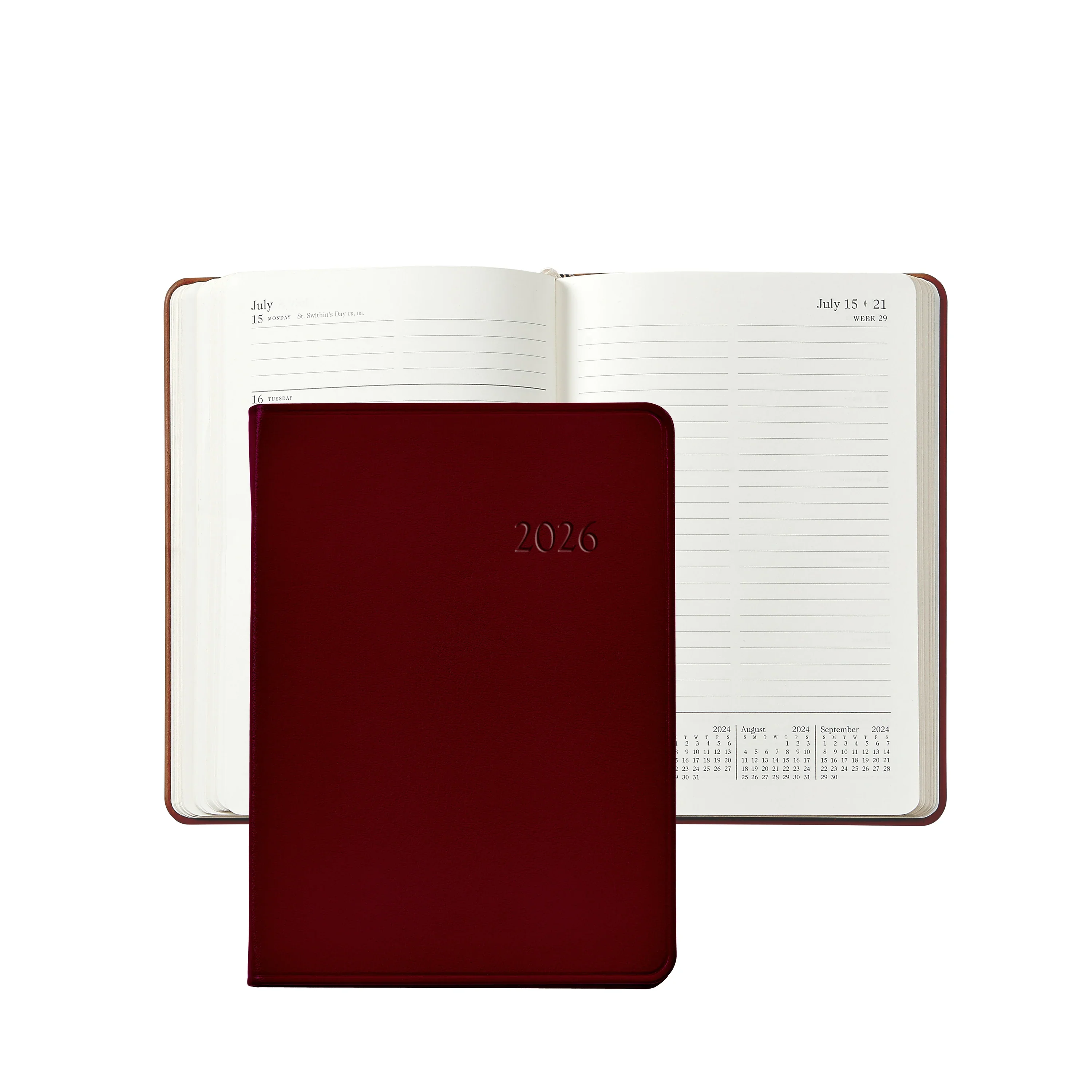 Graphic Image 2026 Weekly Notebook Traditional Leather - Image 8