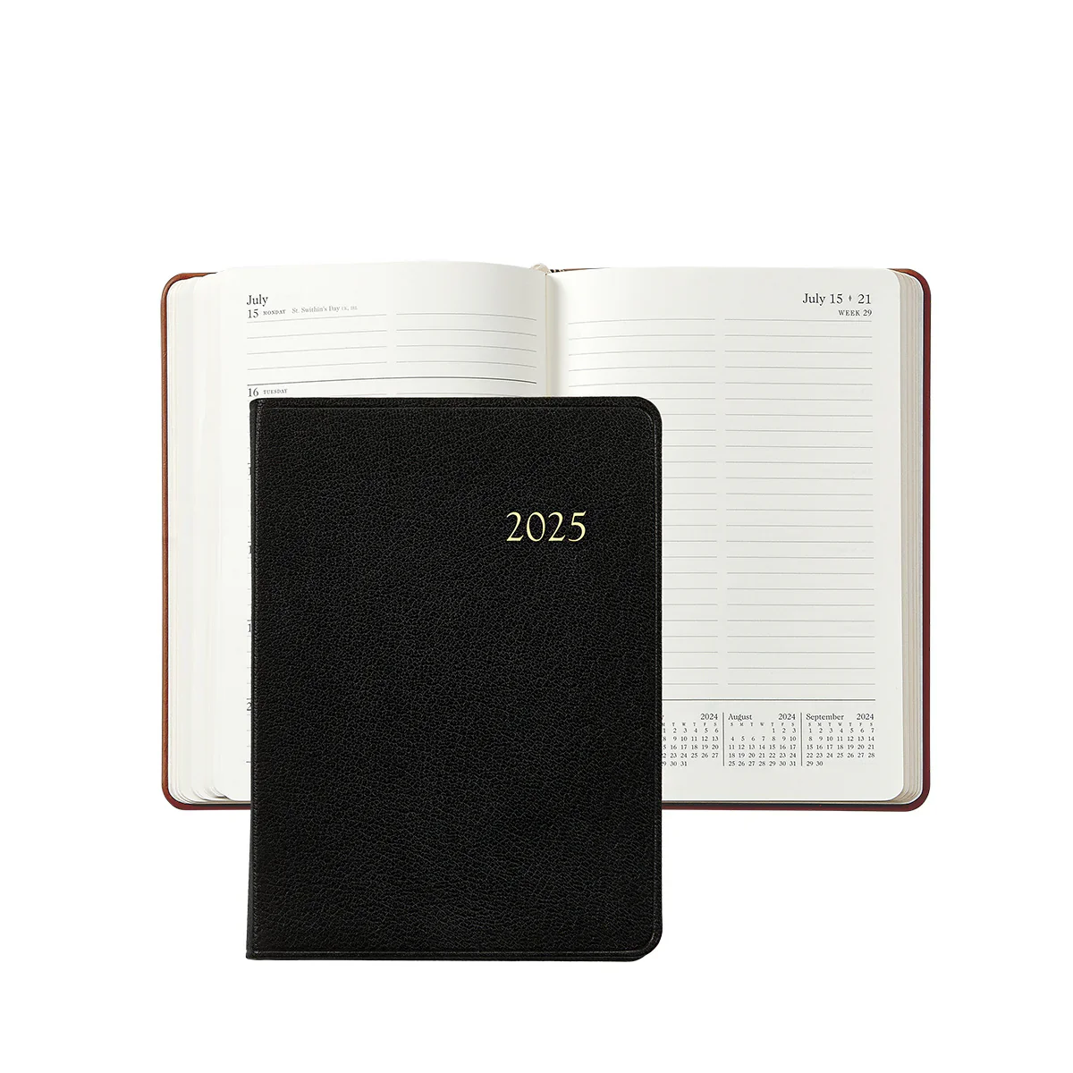 Graphic Image 2026 Weekly Notebook Goatskin Leather - Image 2