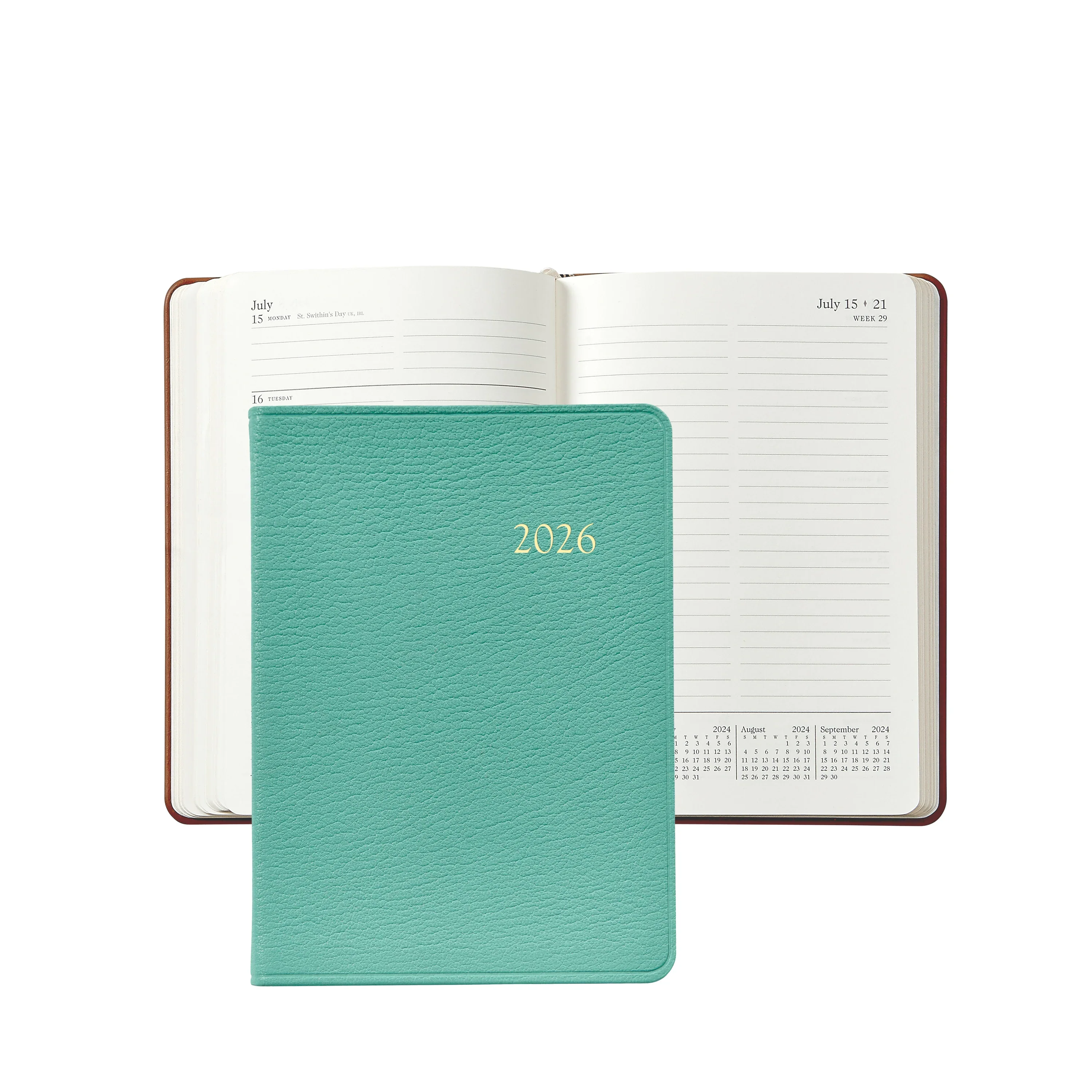 Graphic Image 2026 Weekly Notebook Goatskin Leather - Image 5