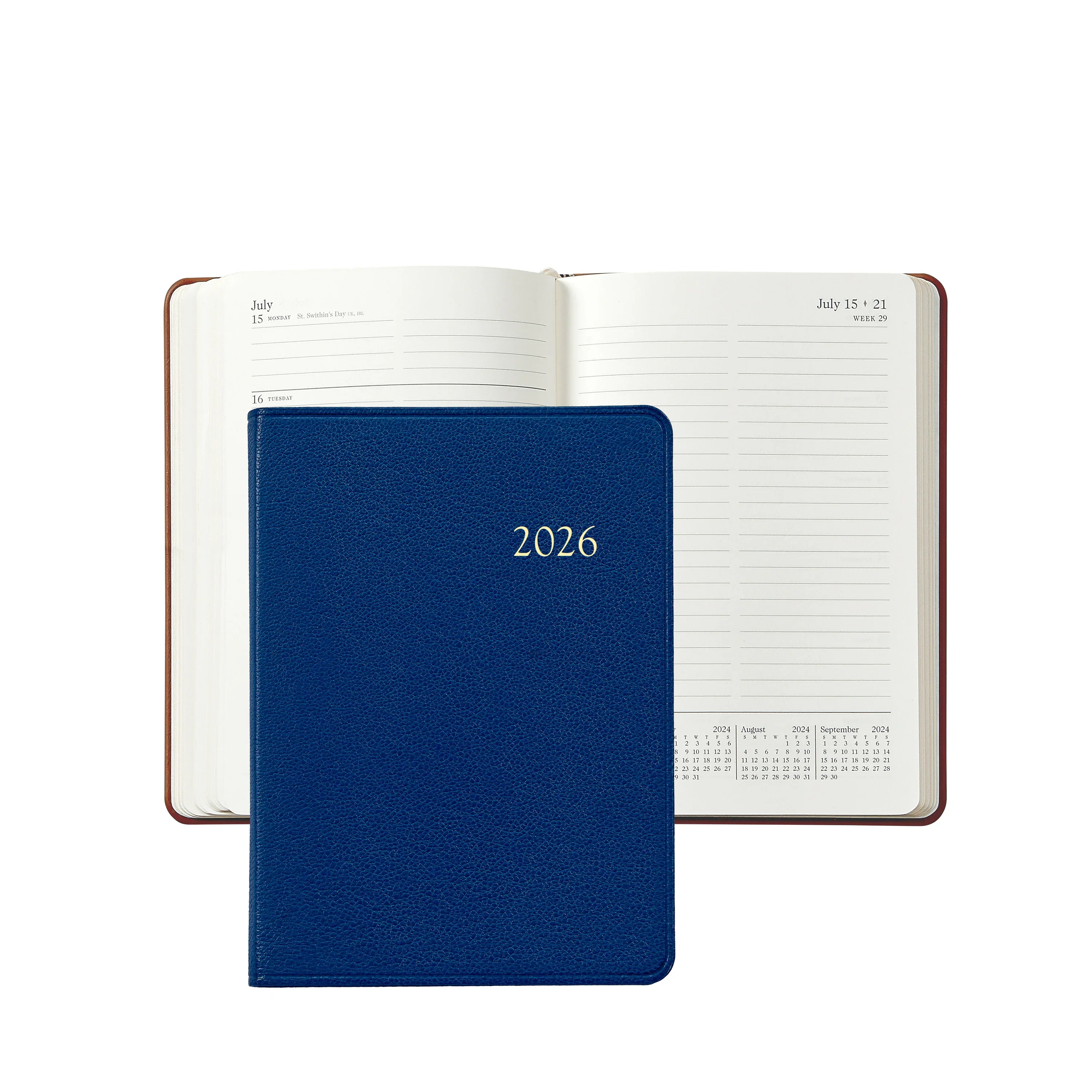 Graphic Image 2026 Weekly Notebook Goatskin Leather - Image 7