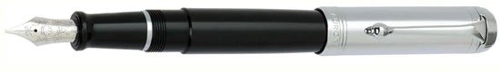 Aurora Black w/ Chrome Cap Fountain Pen