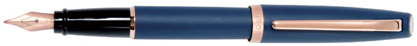 Aurora Blue Matte w/ Rose Gold Trim Fountain Pen