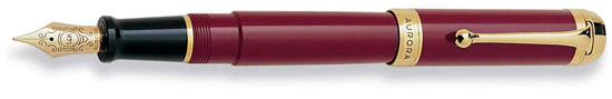Aurora Burgundy w/ Gold Trim Fountain Pen