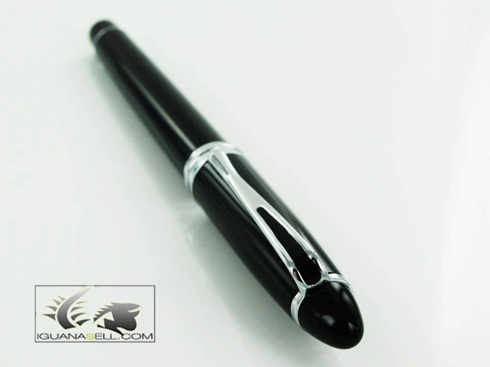 Aurora Ipsilon Fountain Deluxe Black With Chrome Medium - Image 4
