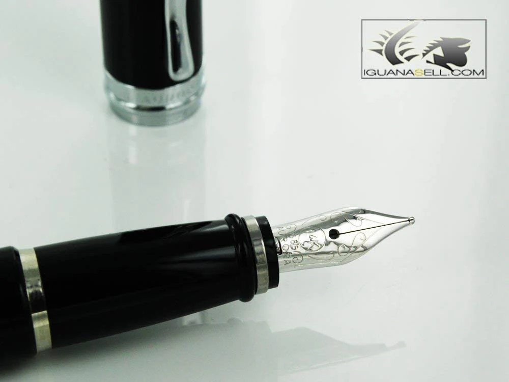 Aurora Ipsilon Fountain Deluxe Black With Chrome Medium - Image 5