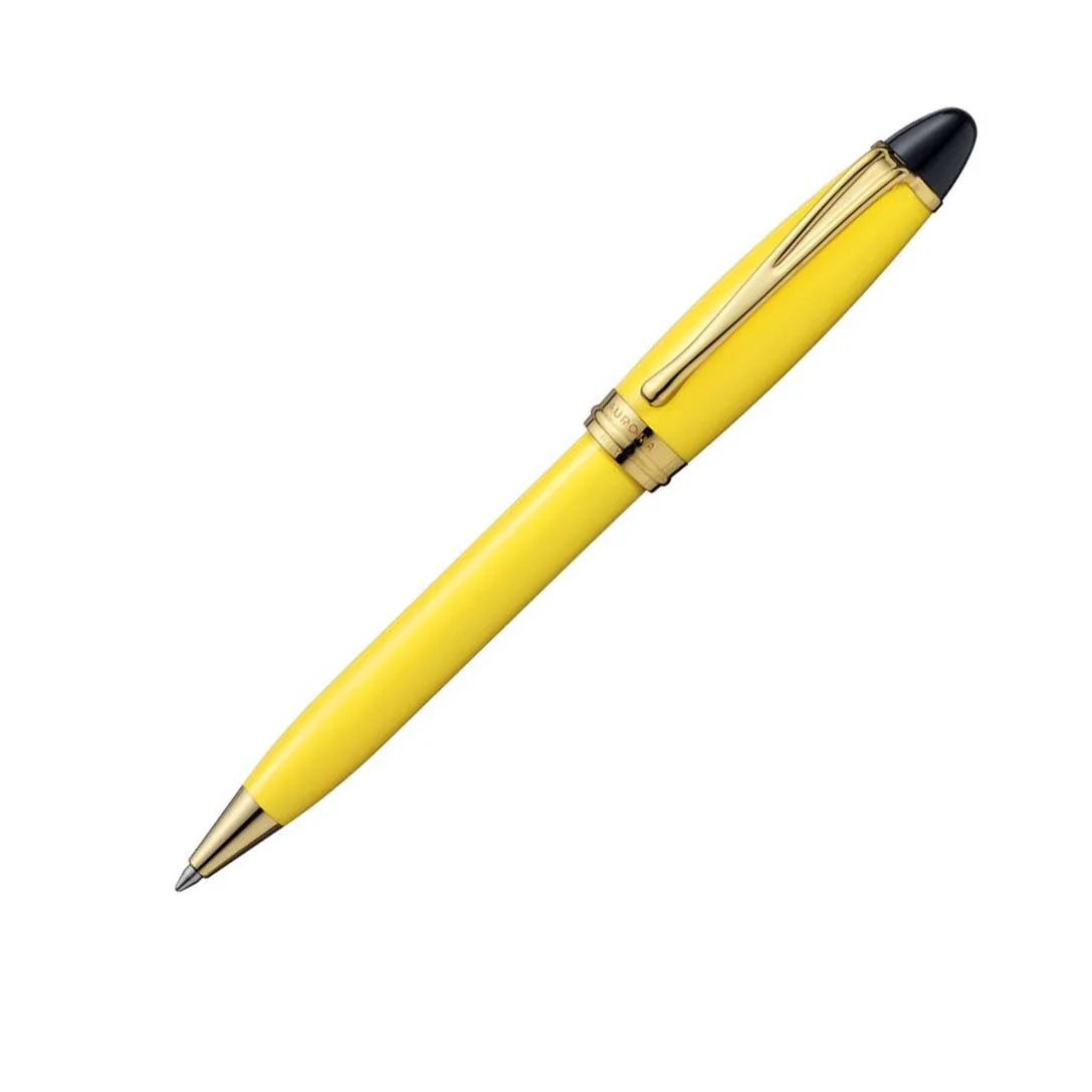 Aurora Ipsilon Resin Yellow Ballpoint Pen - AU-B31Y