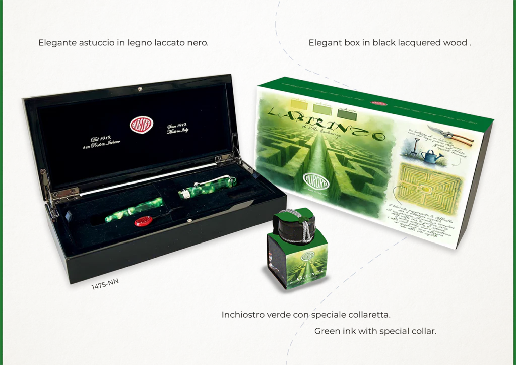 Aurora Limited Edition Labirinto di Villa Barbarigo Fountain Pen - Image 3