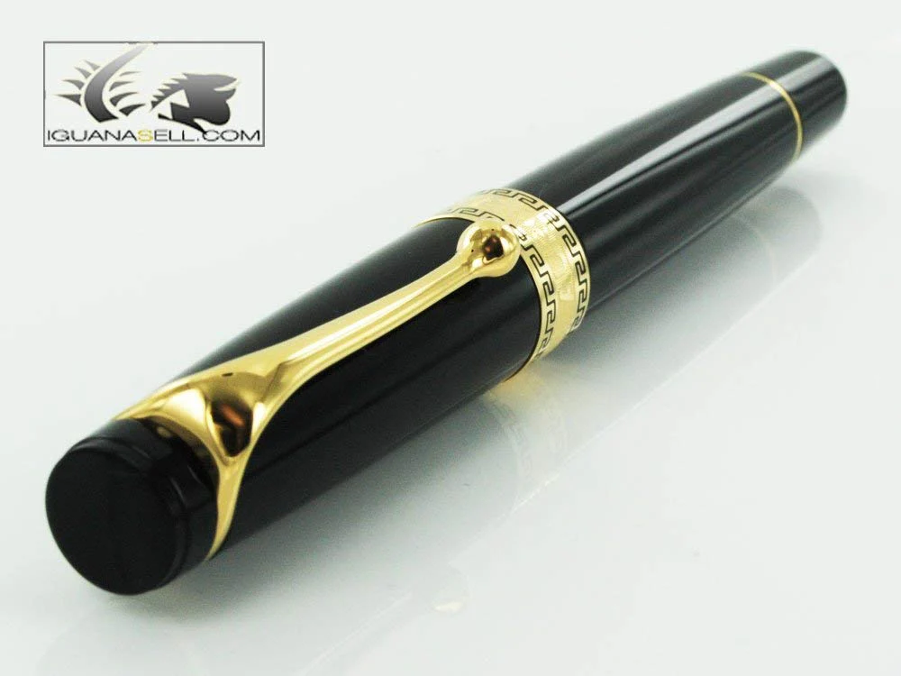 Aurora Optima - Resin Black Extra Fine Point Fountain Pen - AU-997N-EF - Image 4
