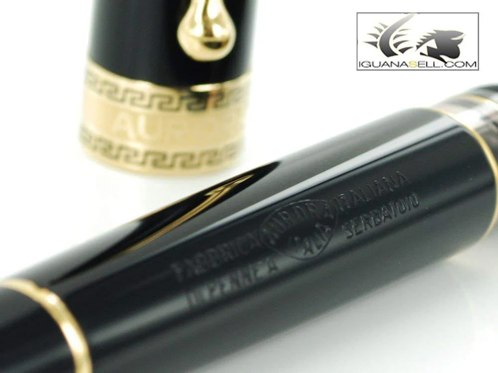 Aurora Optima - Resin Black Extra Fine Point Fountain Pen - AU-997N-EF - Image 7