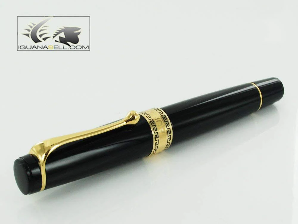 Aurora Optima - Resin Black Extra Fine Point Fountain Pen - AU-997N-EF - Image 9