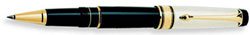 Aurora Pens Optima Solid Silver Cap W/ Black Resin 977 Roller - Image 2