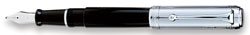 Aurora Pens Talentum Black w/ Chrome D11CN Fountain Pen
