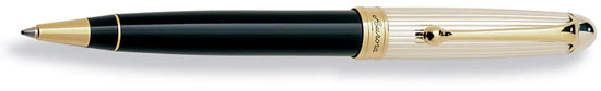 Aurora Silver Cap / Black Barrel Ballpoint