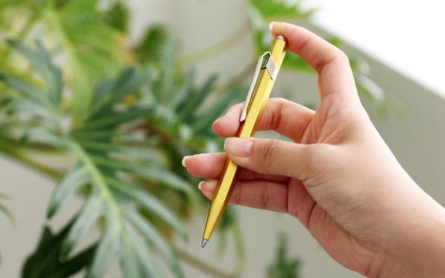 Caran d'Ache Ballpoint Pen 849 COLORMAT-X Yellow - Image 2