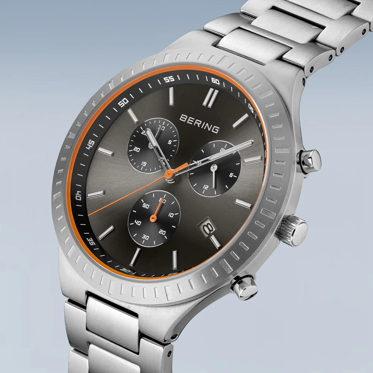 Bering Men's Titan Chrono | brushed silver | 11743-709 - Image 7