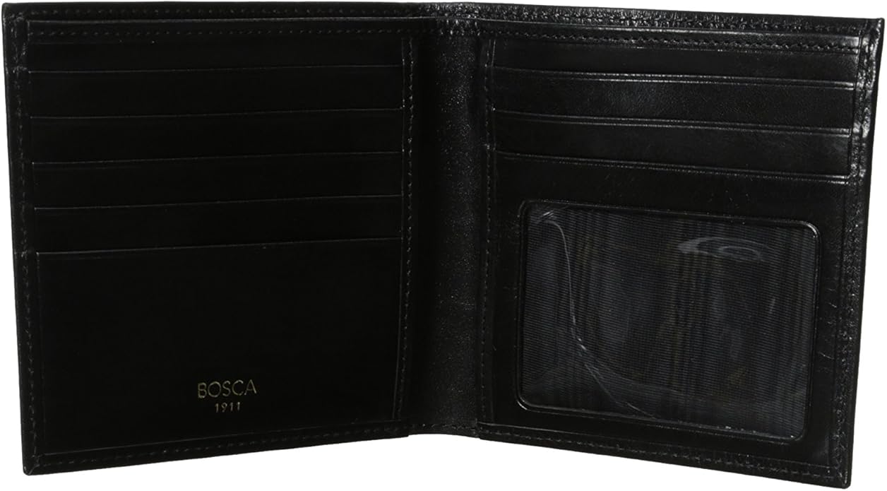 Bosca ID Hipster Credit Card Wallet Black Old Leather - Image 3