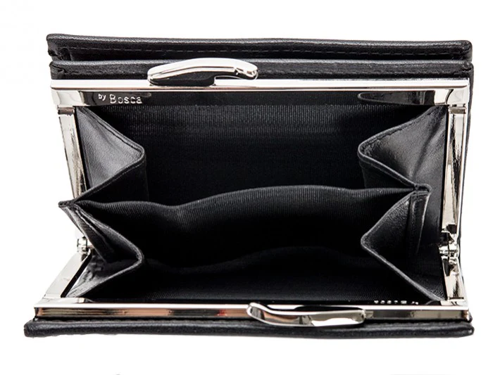 Bosca  Old Leather Petite French Purse Black - Image 4