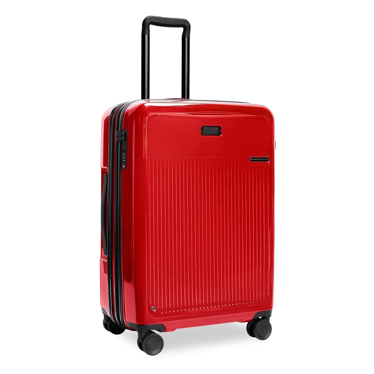Briggs and Riley Sympatico Medium Expandable Spinner Glossy Ruby - Image 2