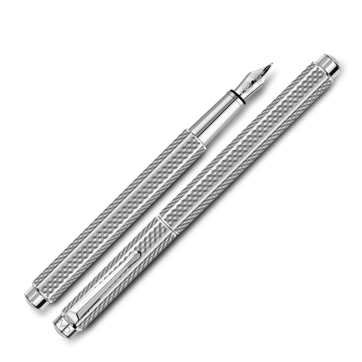 Caran D' Ache Ecridor Cubrik Palladium Coated Rollerball Pen