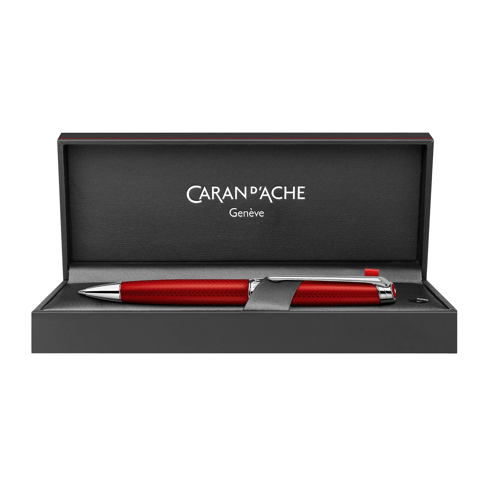Caran d'Ache Leman Rouge Carmin Ballpoint Pen - Image 2