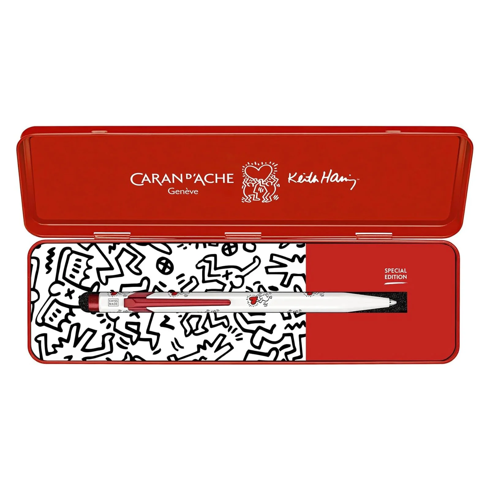 Caran D'Ache 849 Keith Haring Limited Edition Ballpoint Pen White - Image 2
