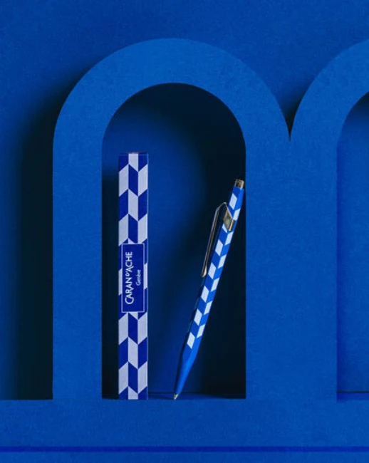 Caran d'Ache 849 Mechanical Pencil Mosaic – 0.5mm (Royal Blue) - Image 3