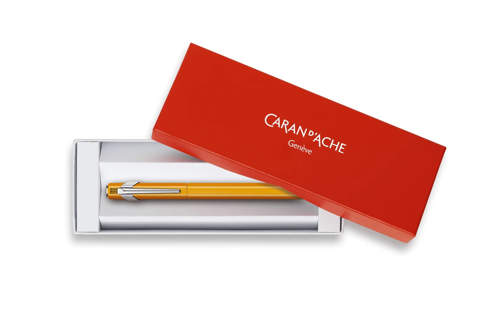 Caran d'Ache 849 Metal Orange Flou Fountain Pen - Image 4