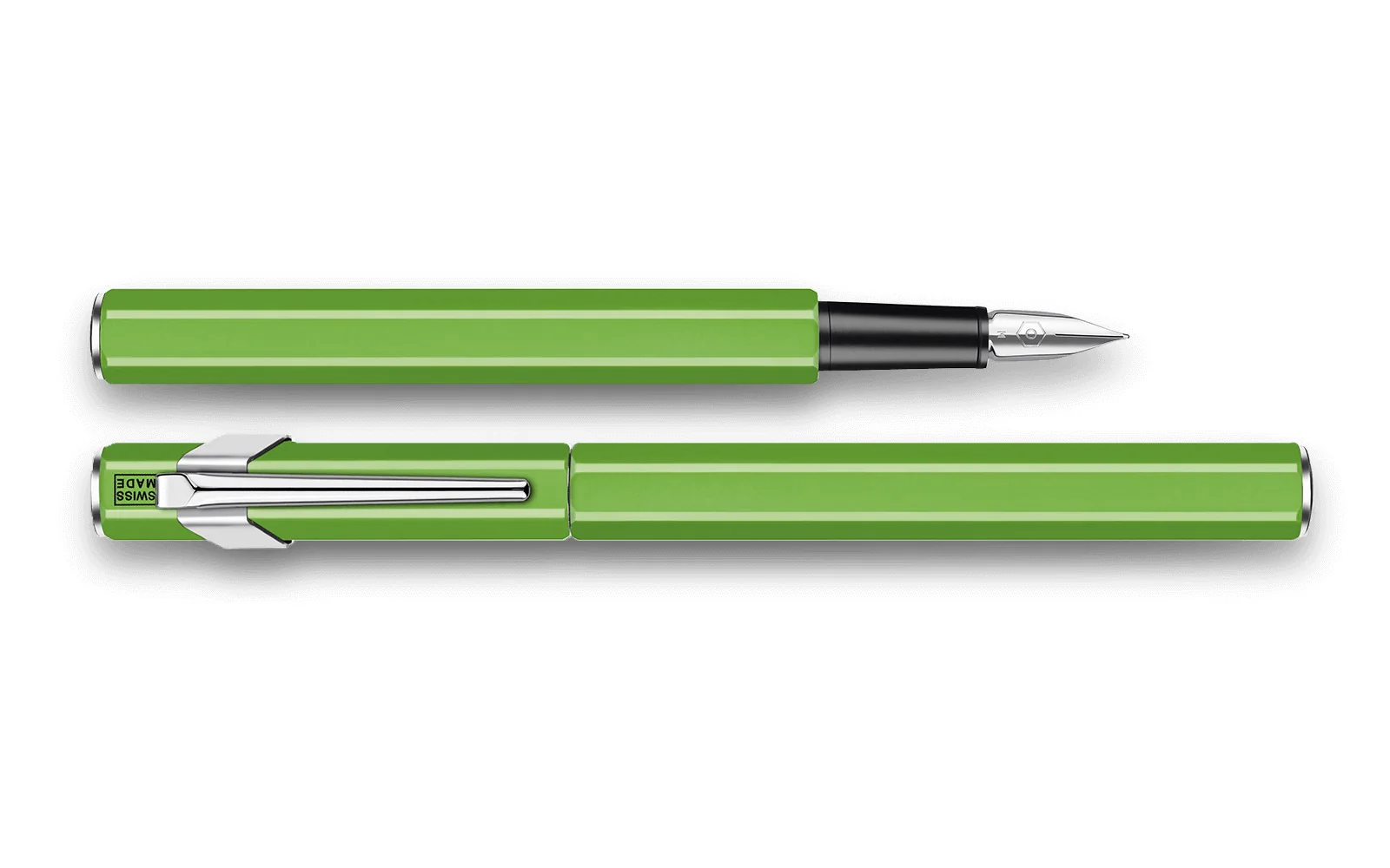 Caran d'Ache 849 Metal Green Flou Fountain Pen - Image 3
