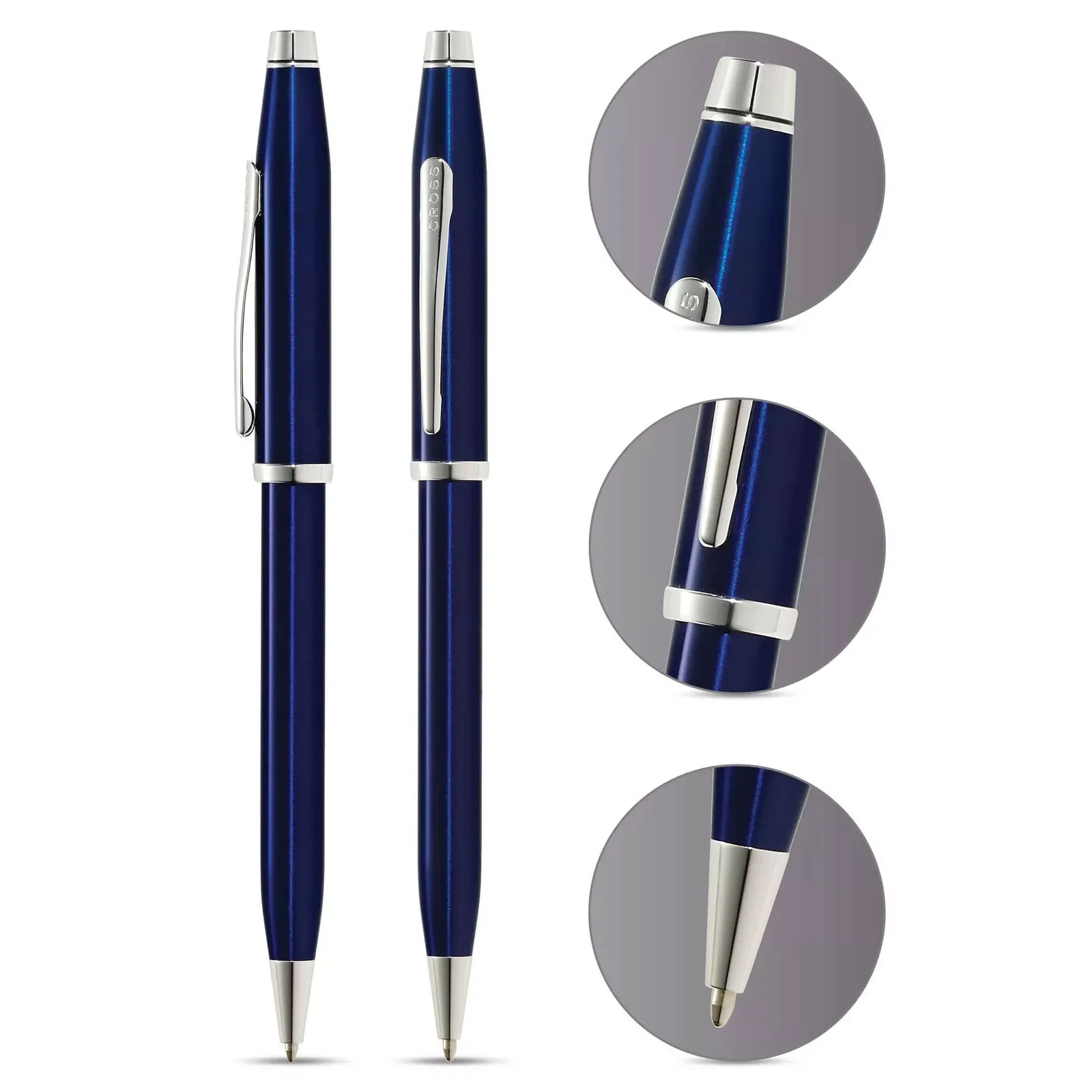 Cross Century II Blue Lacquer Ballpoint Pen - Image 2