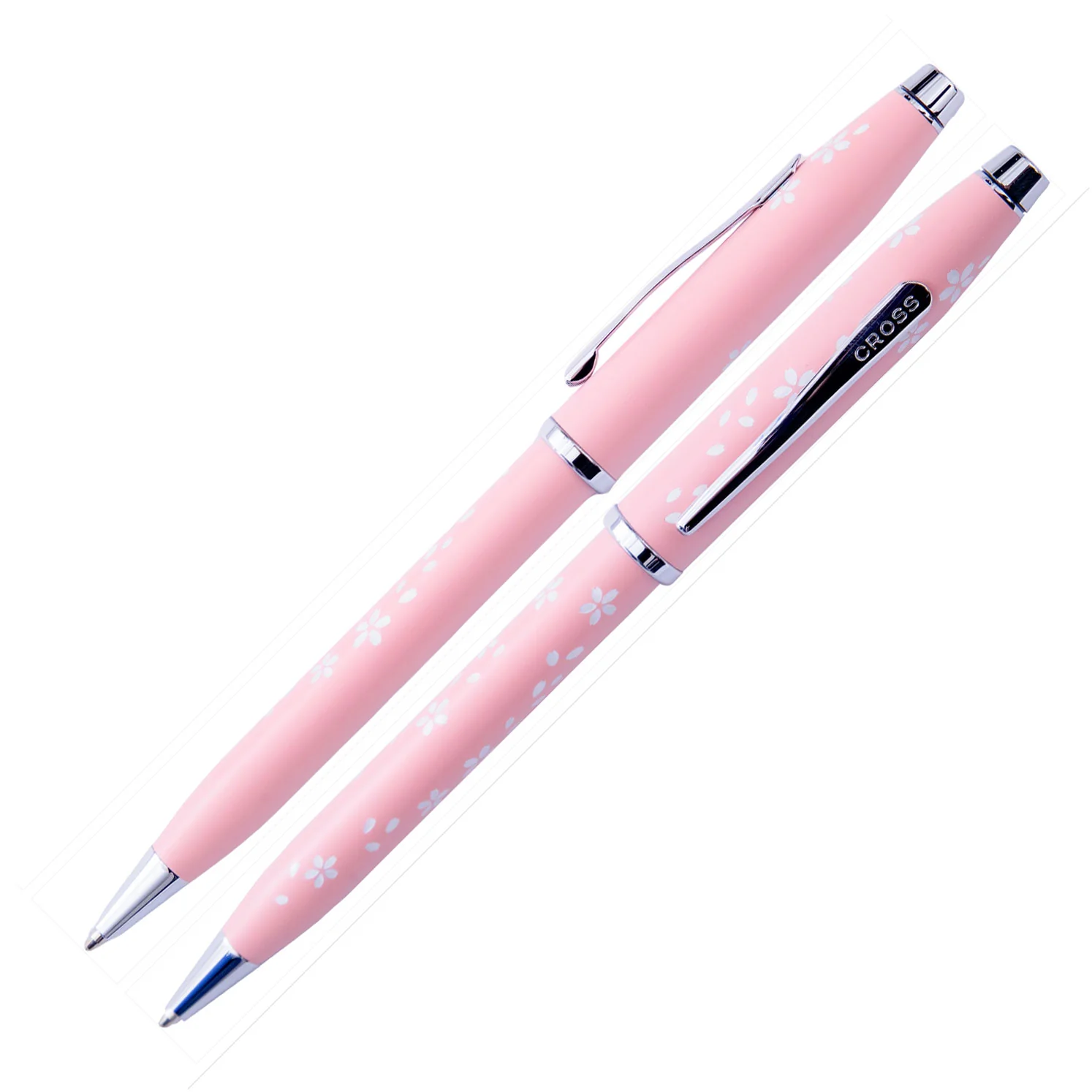 Cross Century II Special Edition Cherry Blossom High Glossy Pink Lacquer with Polished Chrome Appointments Ballpoint Pen - Image 2