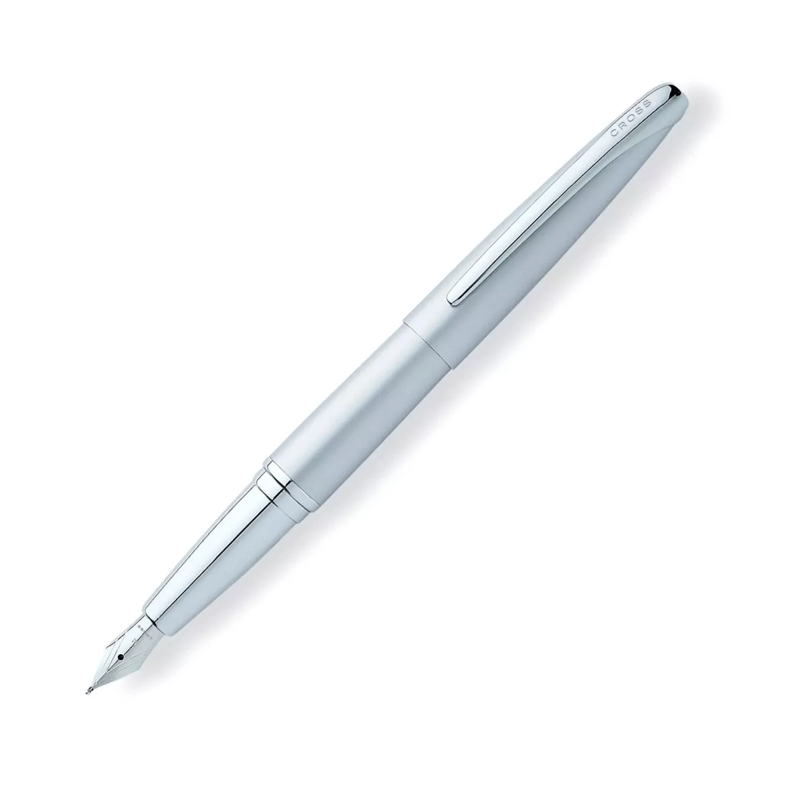 Cross Pens ATX Fountain Pen MATTE Chrome Fine Point - CLOSEOUT COLOR