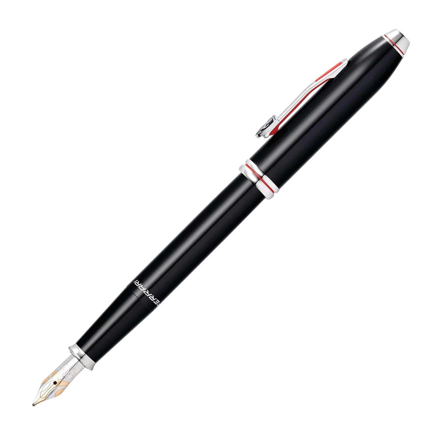 Cross Townsend Collection for Scuderia Ferrari Glossy Black Lacquer Fountain Pen - Image 2