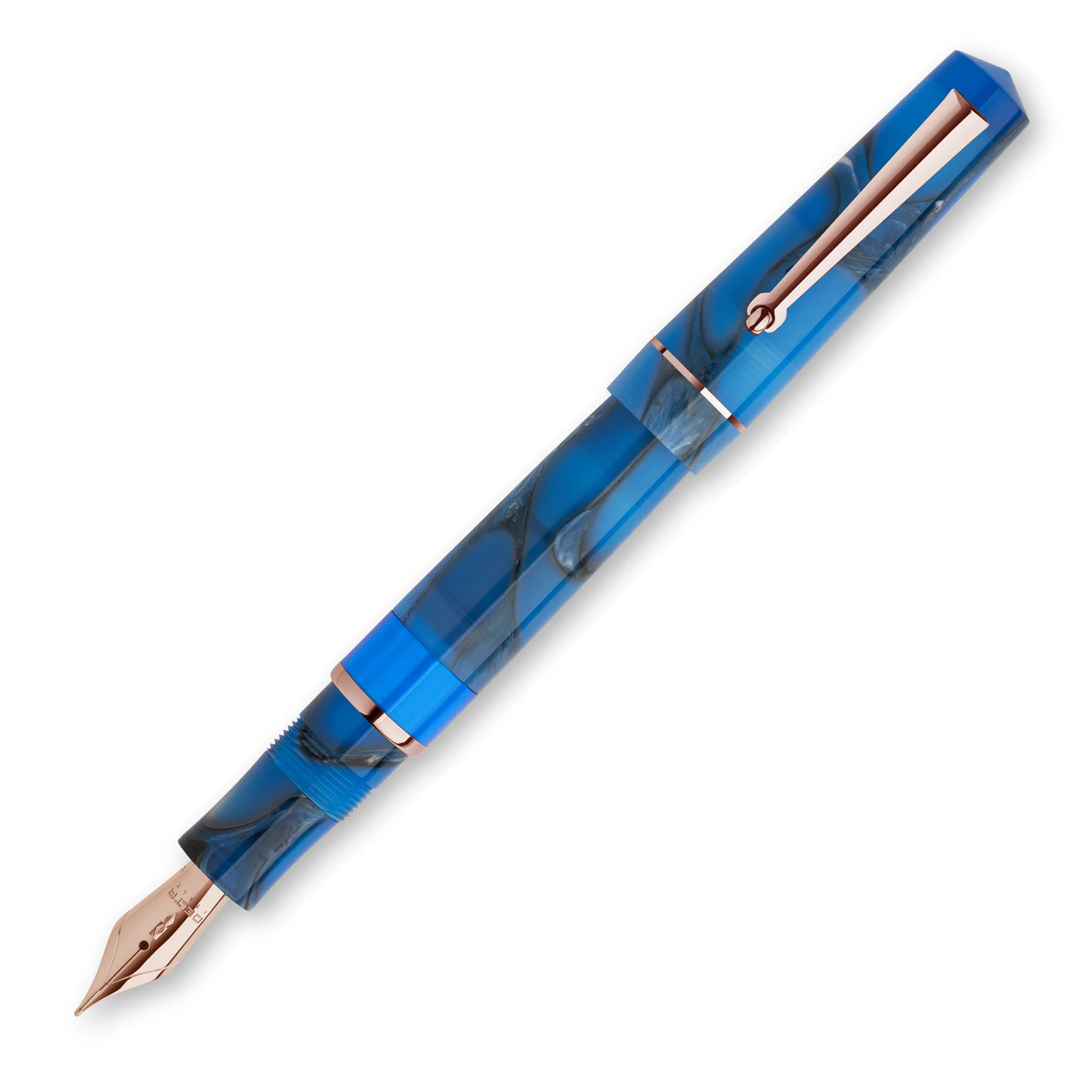 Delta Duna Blue Fountain Pen Steel Nib - Image 2