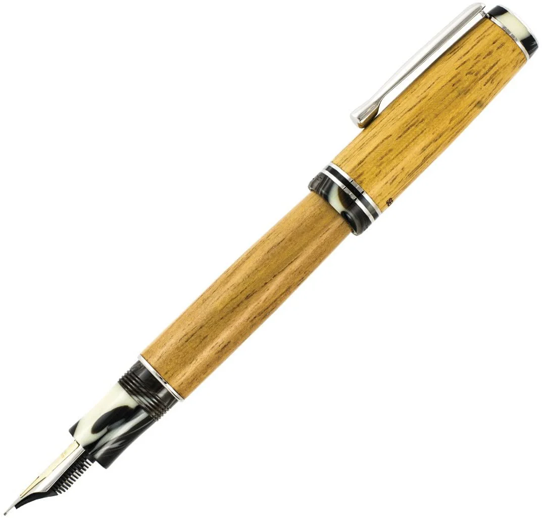 Delta Light Sea Wood Wooden Collection Fountain Pen 18k Fine Nib
