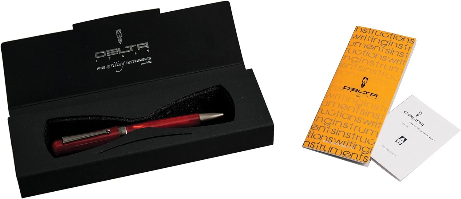 Delta Serena Red Ballpoint Pen - Image 5
