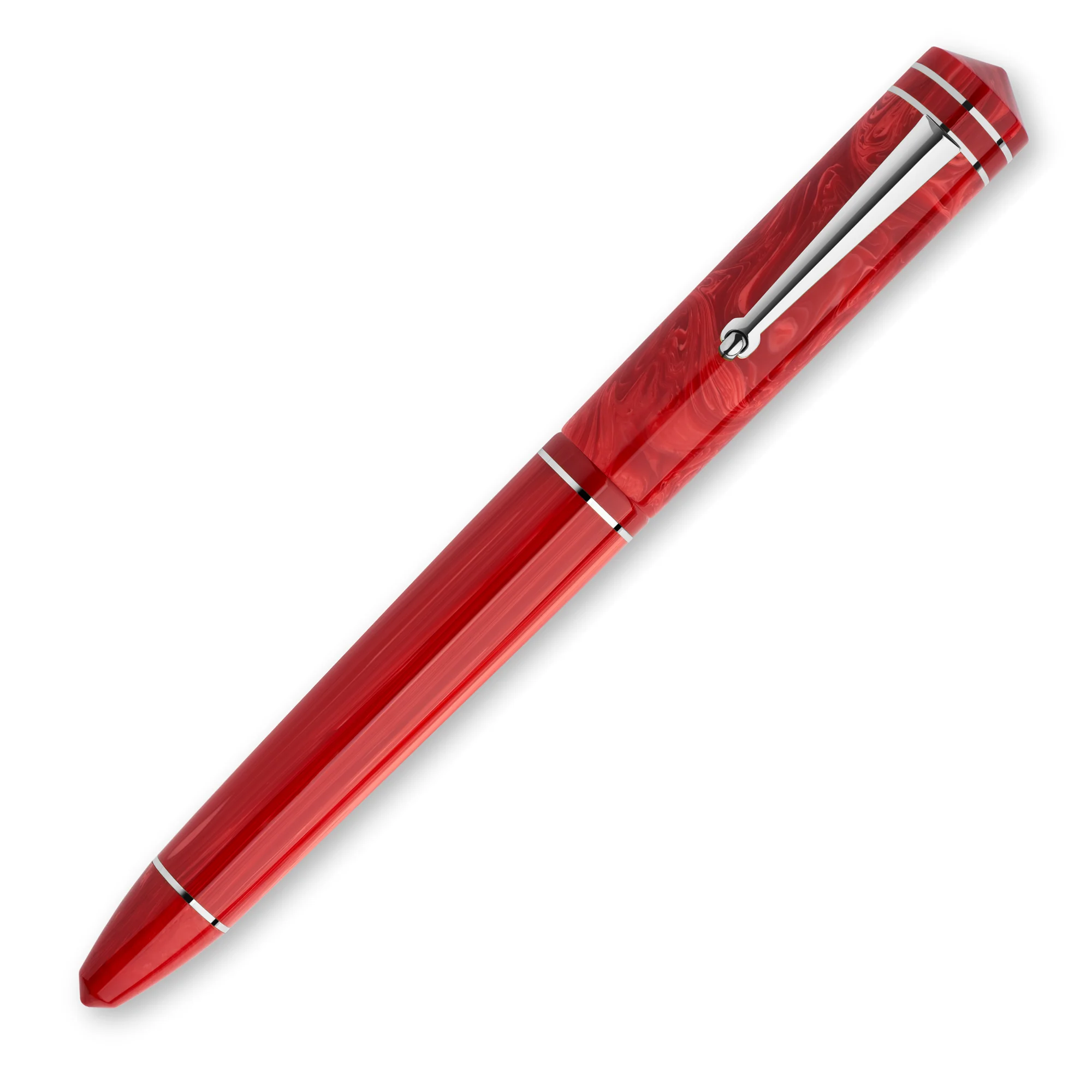 Delta Write Balance Fountain Pen Red with Palladium - Image 2