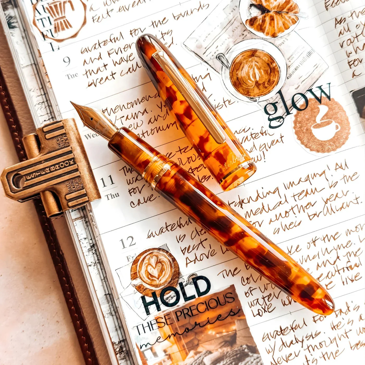 Esterbrook Amber Tortoise Estie Fountain Pen