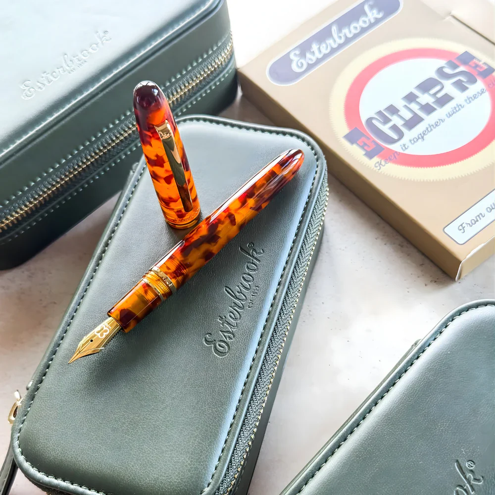 Esterbrook Amber Tortoise Estie Fountain Pen - Image 3