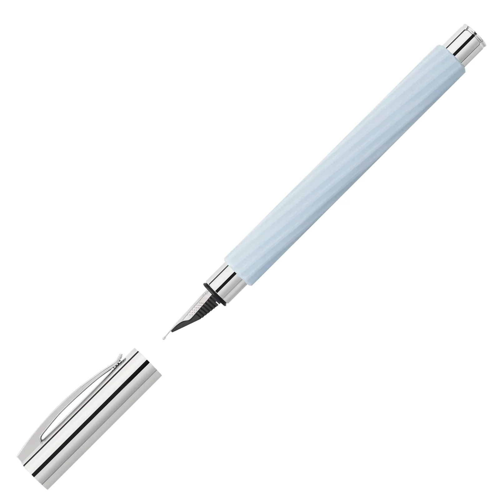 Faber-Castell Ambition Limited Edition Italic Ice Blue Fountain Pen= - Image 3