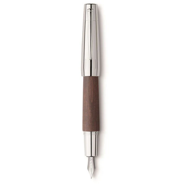 Faber-Castell e-motion Fountain Pen Pearwood Dark Brown - Image 2