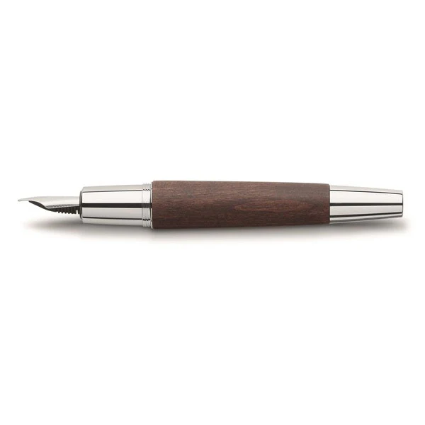 Faber-Castell e-motion Fountain Pen Pearwood Dark Brown - Image 4