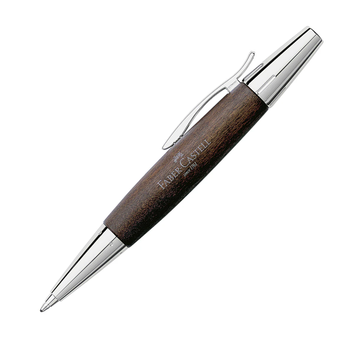 Faber-Castell e-motion 148381 Ballpoint, Dark Brown Pearwood